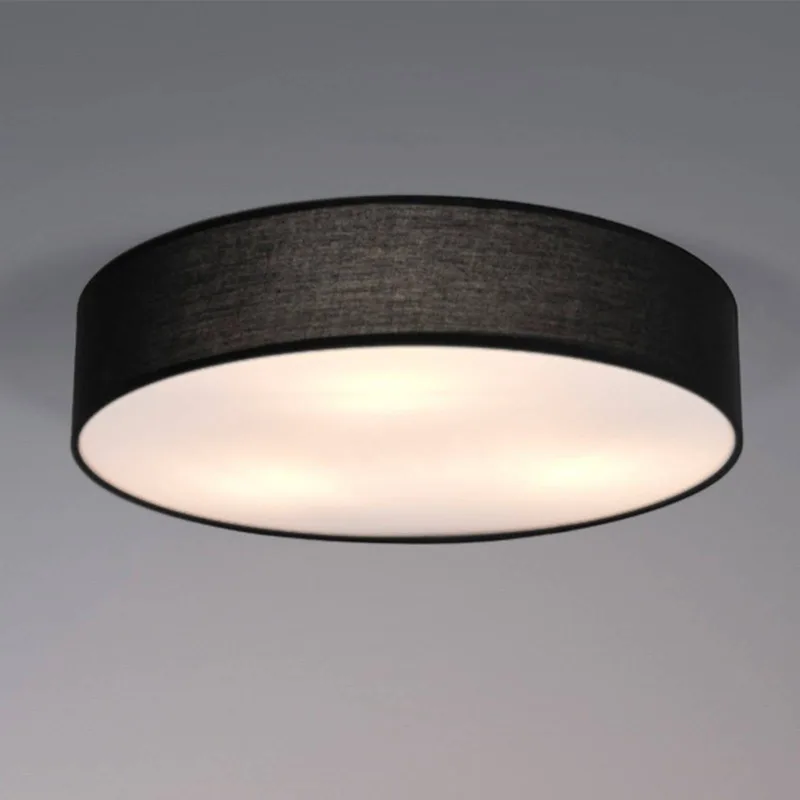 plafondlamp ORBIS PARIS, Ø 40 cm, textiel, E27 fra Osram i Sort – produktbillede