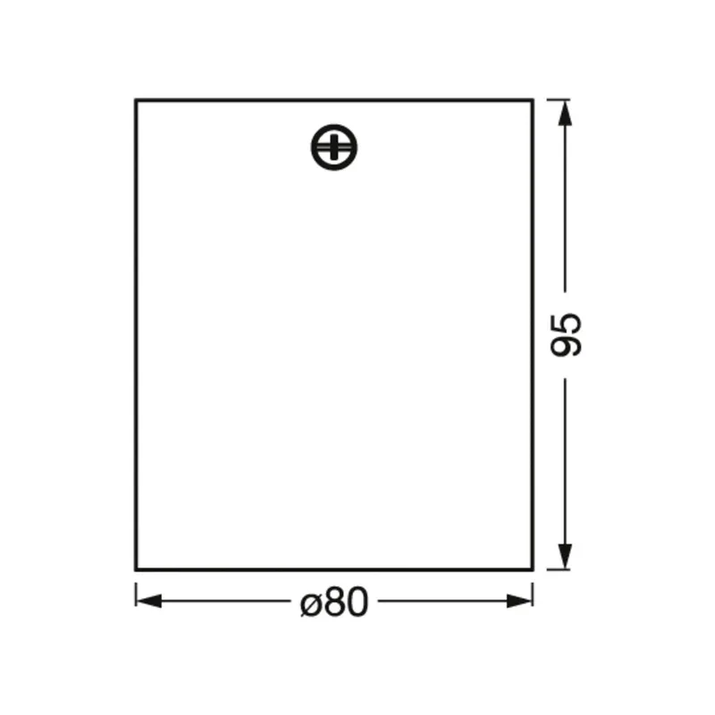 plafondspot SQUARE, 8 x 8 cm, metaal, GU10 fra Osram i Hvid – produktbillede