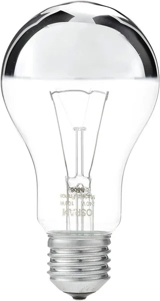 Spezialleuchtmittel OSRAM Kopfspiegellampe silber E27 SPECIAL MIRROR A SILV 100, E27, 1 St., warmweiß, dimmbar, verspiegelt, silber van Osram – productfoto 2 van 2