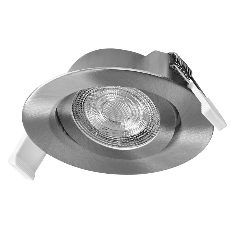 HOMELIGHTING 4099854595554 Spot de plafond, Plafonnier à spot LED Module LED LED intégrée satin-nickel de Osram – photo produit
