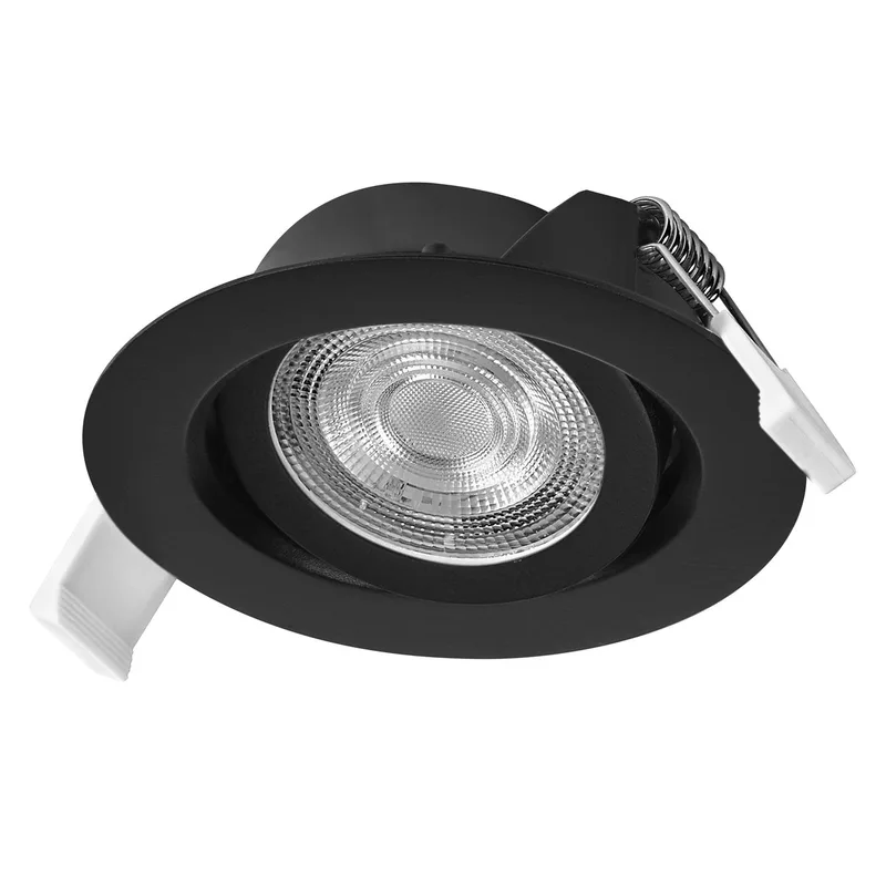 HOMELIGHTING 4099854595868 Spot de plafond, Plafonnier à spot LED Module LED LED intégrée noir de Osram – photo produit