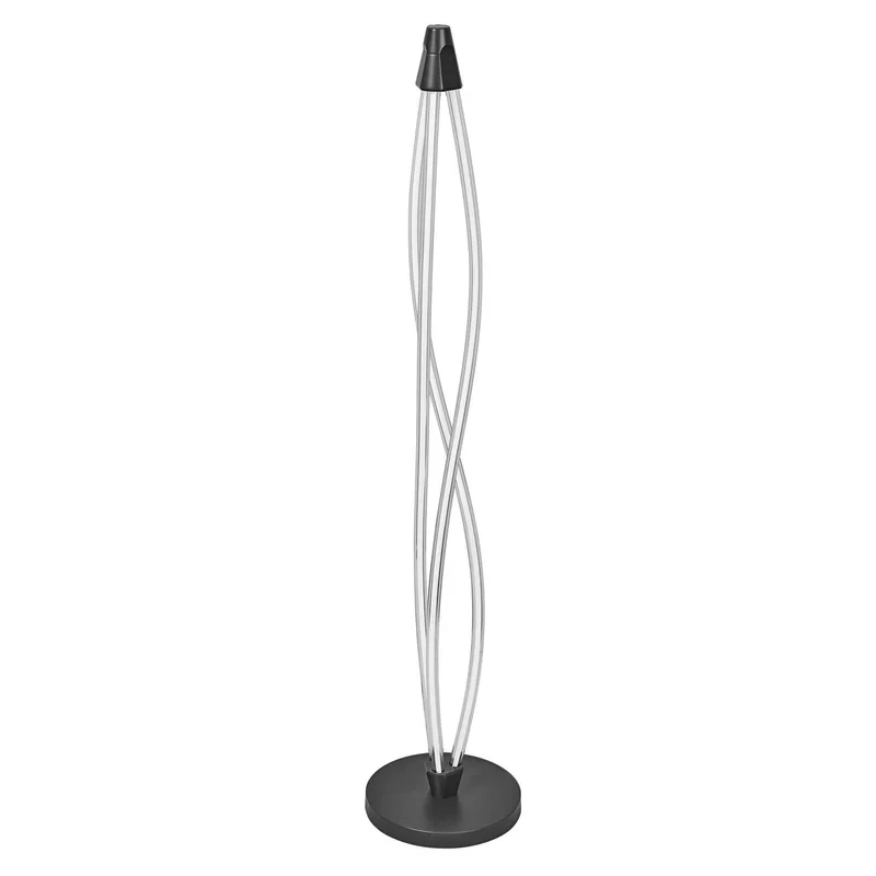 Swirl Floor vloerlamp van gebogen polycarbonaat met LED en filament design, 22 W, 2400 lm, 3000 K, 830 warm wit, dimbaar, donkergrijs, 260 mm, IP20 de Osram – photo produit