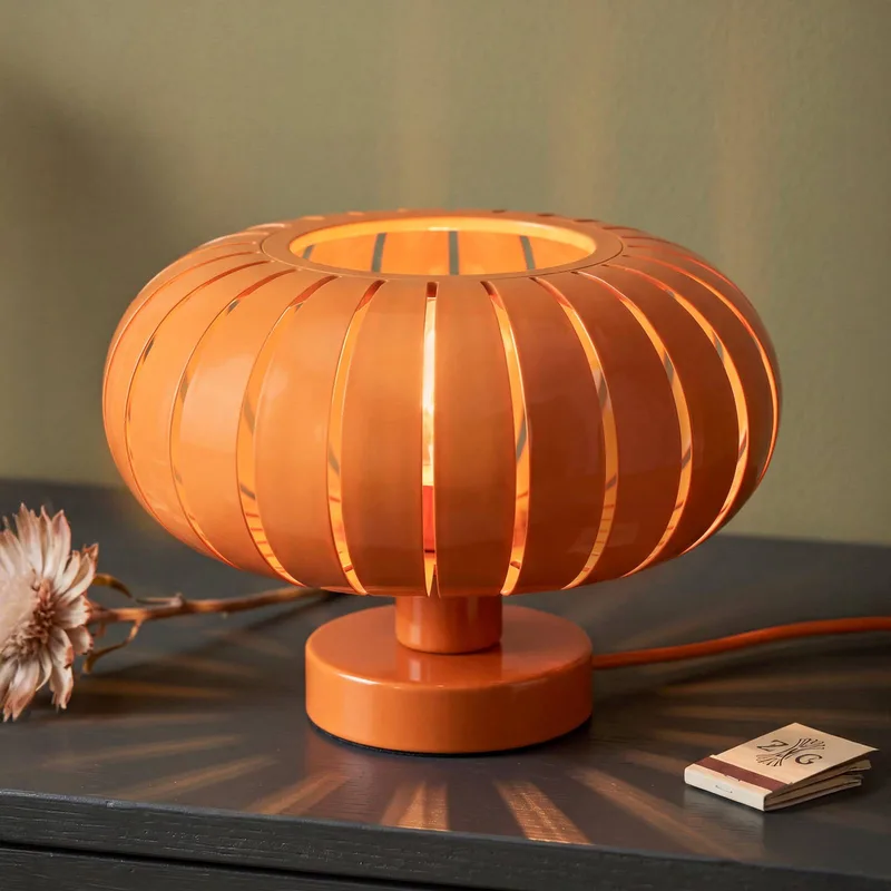 tafellamp Decor Flora, Ø 28 cm, E27 van Osram in Oranje – productfoto