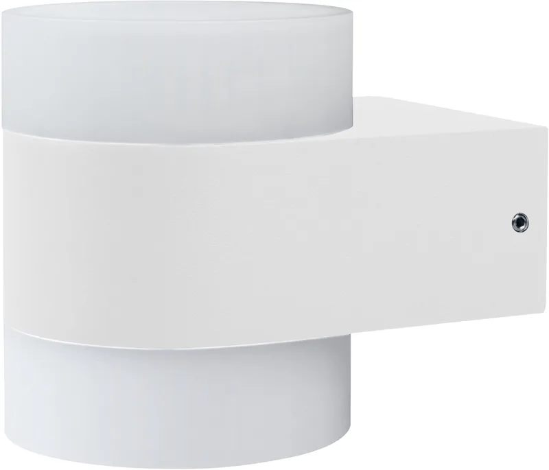 UpDown Puck LED-wandlamp, warm wit 3000 K, buitenlamp, 13W, licht omhoog en omlaag, IP44, 980lm, gegoten aluminium, wit fra Osram i Hvid – produktbillede