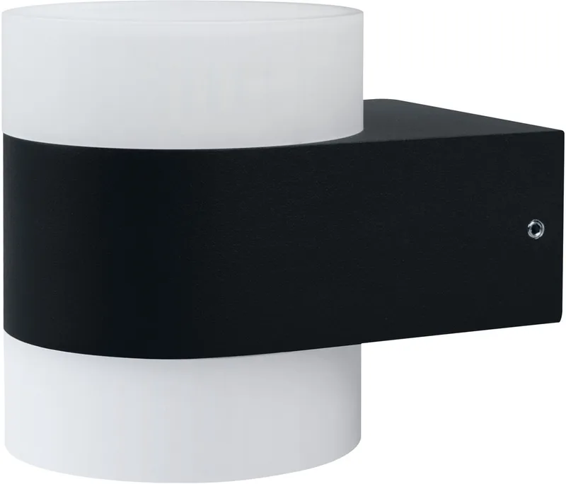 UpDown Puck LED-wandlamp, warm wit 3000 K, buitenlamp, 13W, licht omhoog en omlaag, IP44, 980lm, spuitgietaluminium, grijs de Osram en Gris foncé – photo produit