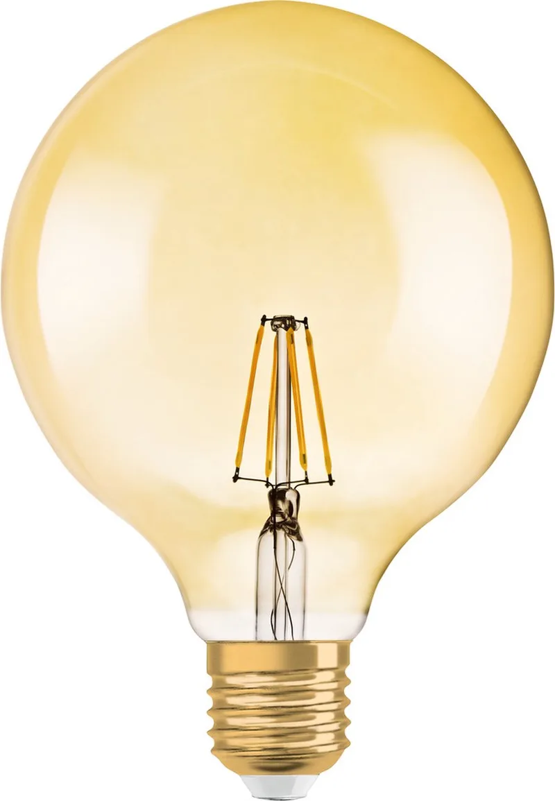 Vintage 1906® Classic Globe125 lamp, 4W, 410lm van Osram – productfoto