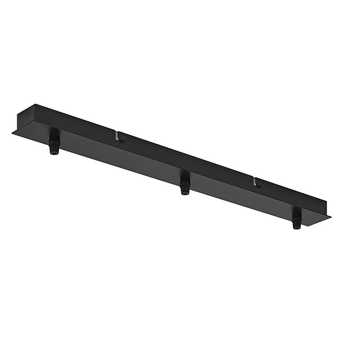 Vintage 1906® hanglamp 3X Canopy LINEAR, max. 3x15W LED, lineair, eenvoudige baldakijn voor plafondmontage, aansluiting van 3 hanglampen, minimalistisch vintage design, IP20 de Osram en Noir – photo produit