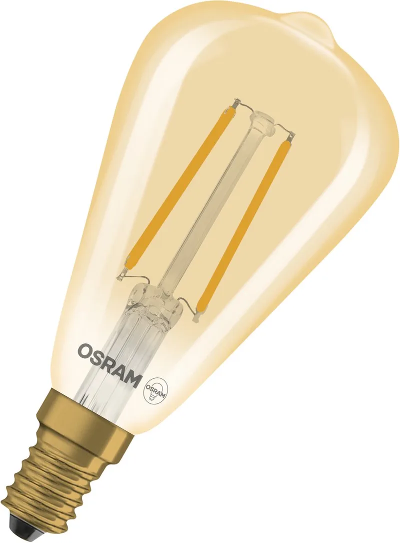 Vintage 1906 LED Classic Edison E14 Amber 2.8W 250lm - 822 Zeer Warm Wit | Dimbaar - Vervangt 25W de Osram – photo produit