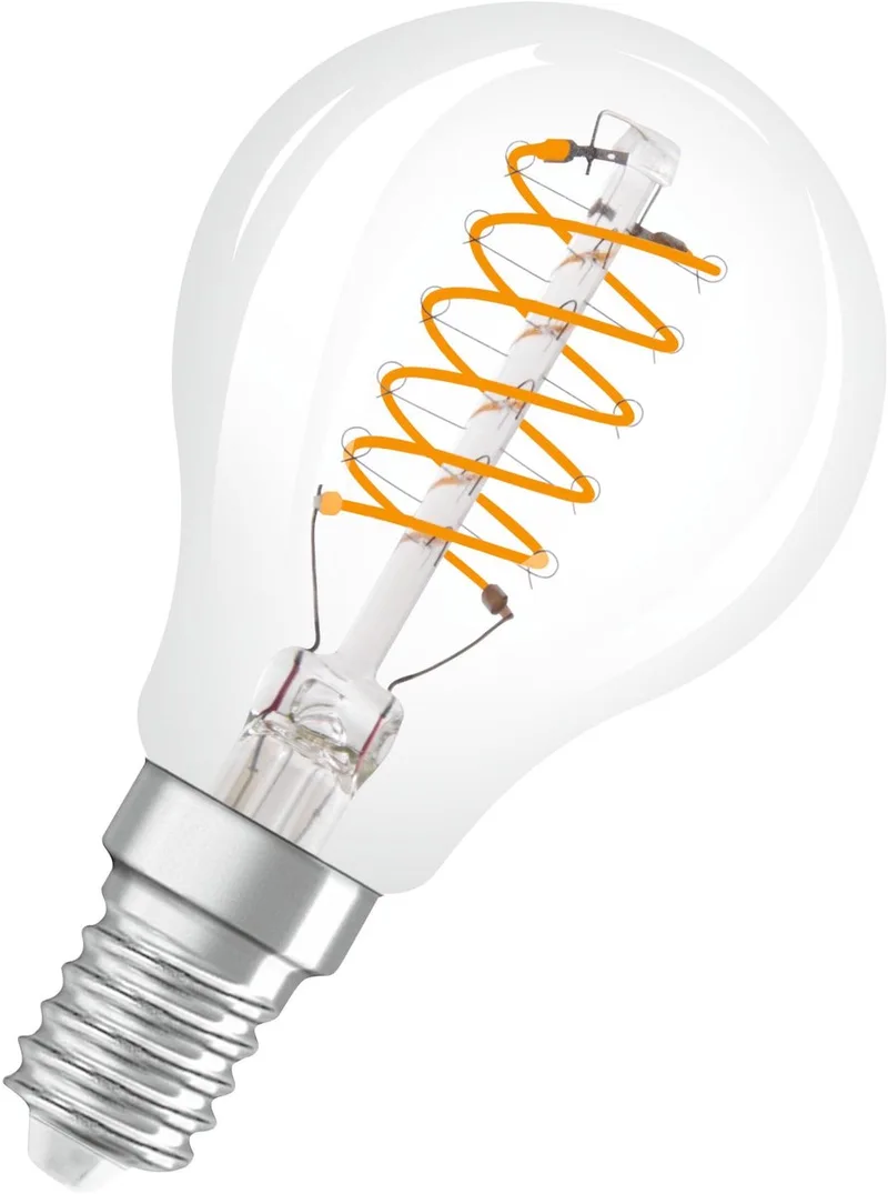 Vintage 1906 LED Classic Slim E14 Peer Filament Helder 4.8W 470lm - 827 Zeer Warm Wit | Dimbaar - Vervangt 40W by Osram – product photo