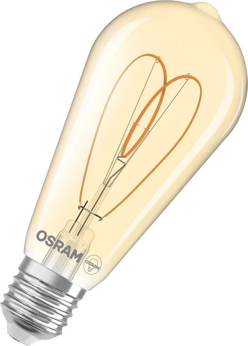 Vintage 1906 LED E27 Edison Filament Goud 8W 806lm - 922 Zeer Warm Wit | Beste Kleurweergave - Dimbaar - Vervangt 60W de Osram – photo produit