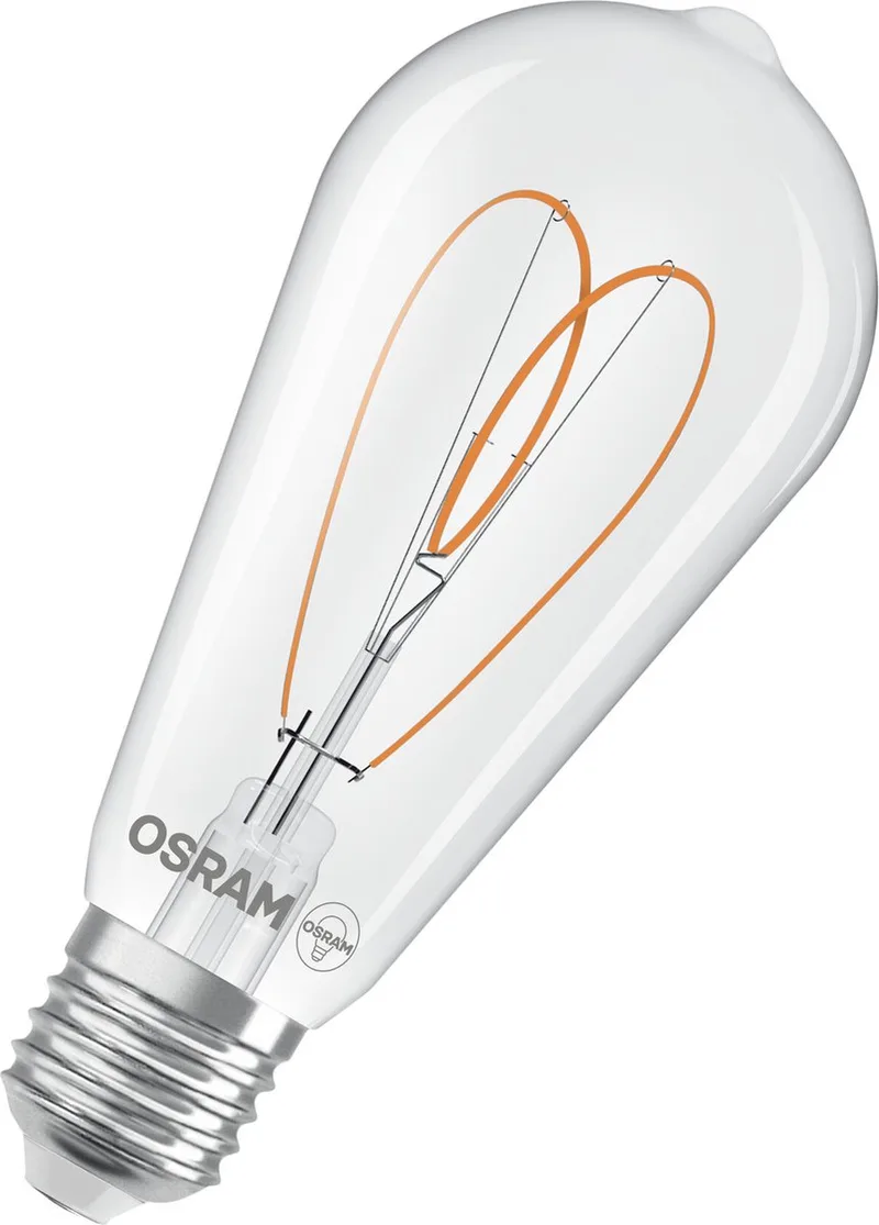 Vintage 1906 LED E27 Edison Filament Helder 7.2W 806lm - 927 Zeer Warm Wit | Beste Kleurweergave - Dimbaar - Vervangt 60W de Osram – photo produit