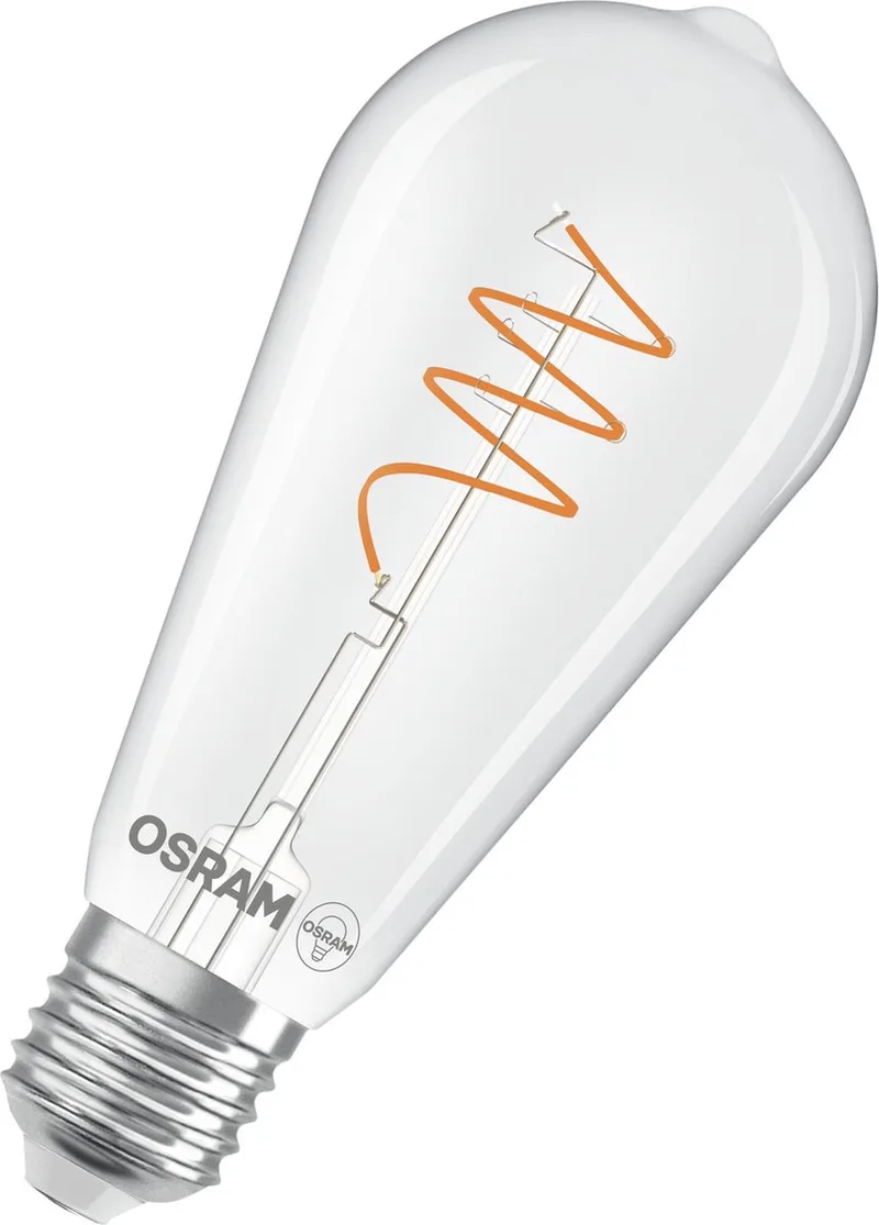 Vintage 1906® LED Edison E27 Helder 3.4W 470lm - 827 Zeer Warm Wit | Vervangt 40W van Osram – productfoto