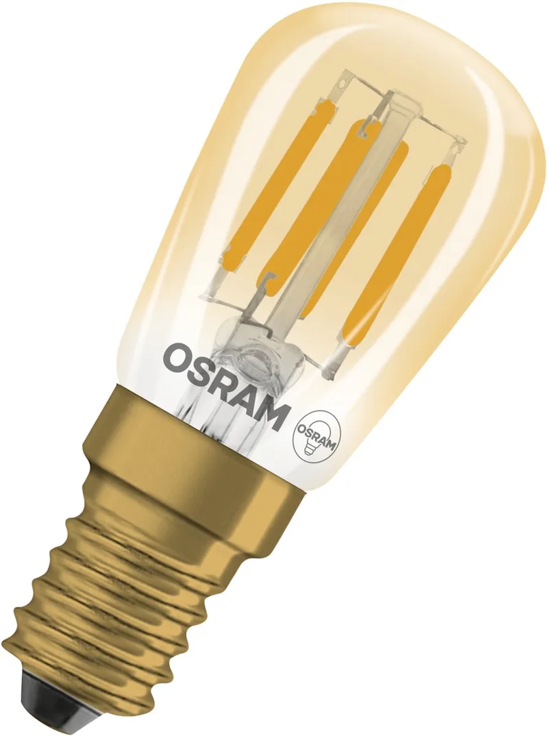 Vintage 1906 LED Special Shapes E14 Tubular Amber 2.8W 250lm - 822 Zeer Warm Wit | Dimbaar - Vervangt 25W de Osram – photo produit