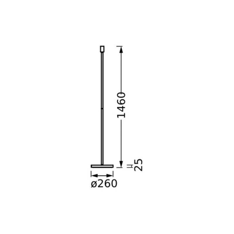 vloerlamp DECOR STICK, hoogte 146 cm, 1 x E27 van Osram in Beige – productfoto
