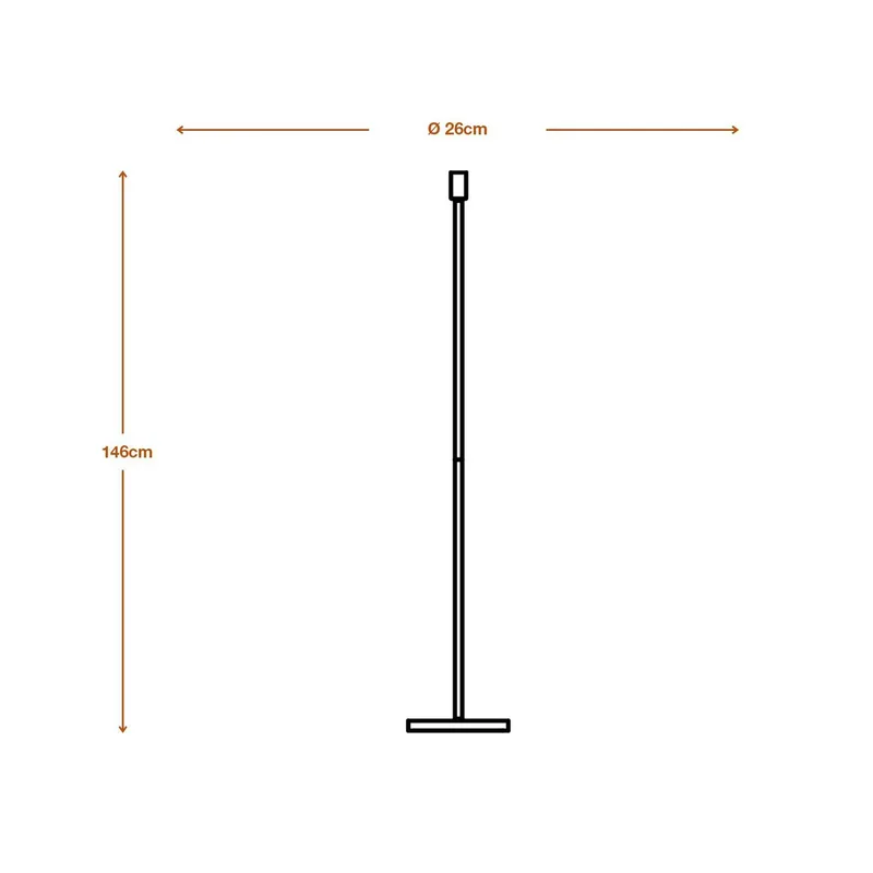 vloerlamp DECOR STICK, hoogte 146 cm, 1 x E27 de Osram en Gris foncé – photo produit