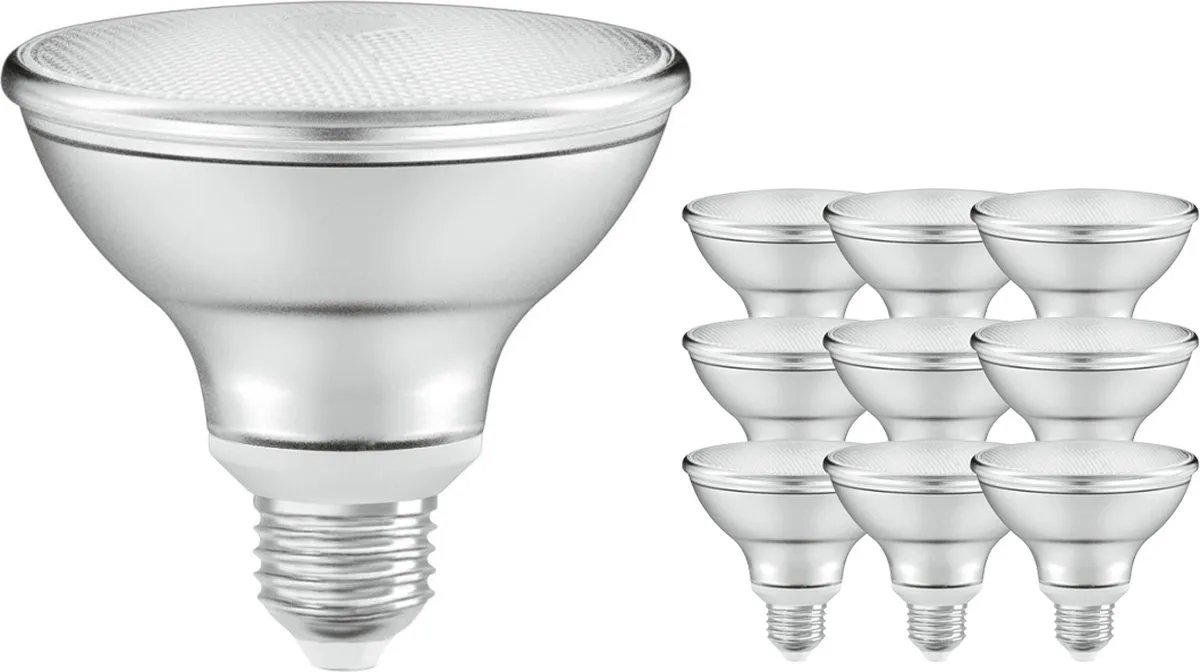 Voordeelpak 10x Ledvance LED Spot E27 PAR30 10W 633lm 36D - 927 Zeer Warm Wit | Beste Kleurweergave - Dimbaar - Vervangt 75W de Osram – photo produit
