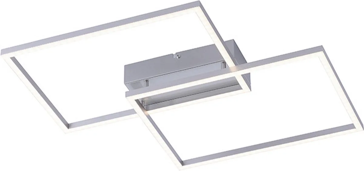 amanda - Plafondlamp - 2 lichts - L 50.4 cm - Staal von Paul Neuhaus in Grau – Produktfoto