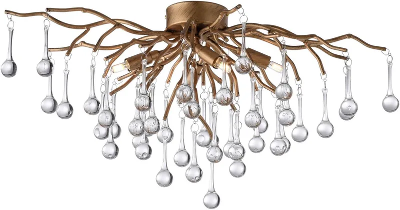 Deckenleuchte ICICLE, ohne Leuchtmittel by Paul Neuhaus in Gold – product photo
