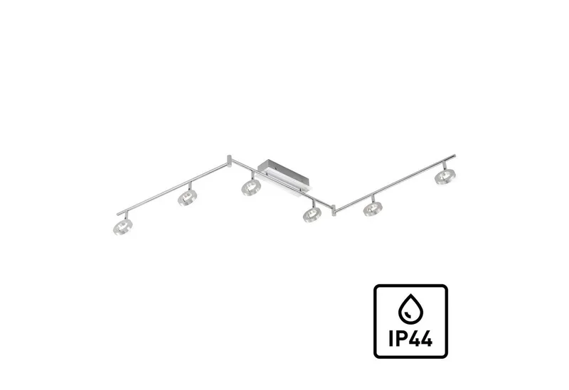 Deckenleuchte SILEDA, LED fest integriert, Warmweiß, LED, IP44 van Paul Neuhaus in Zilver – productfoto