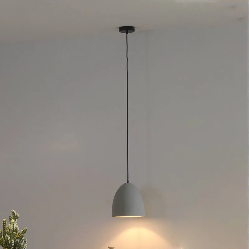 Eton hanglamp, grijs, beton, Ø 21 cm, G9 fra Paul Neuhaus i Betongrijs – produktbillede
