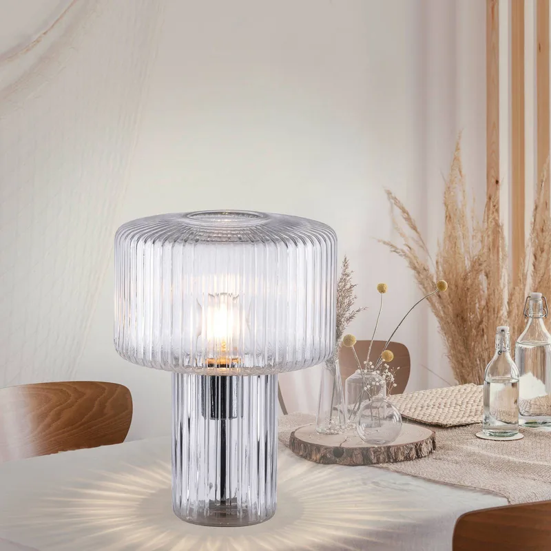 Fungus tafellamp, glas, 34 cm de Paul Neuhaus en Transparent – photo produit