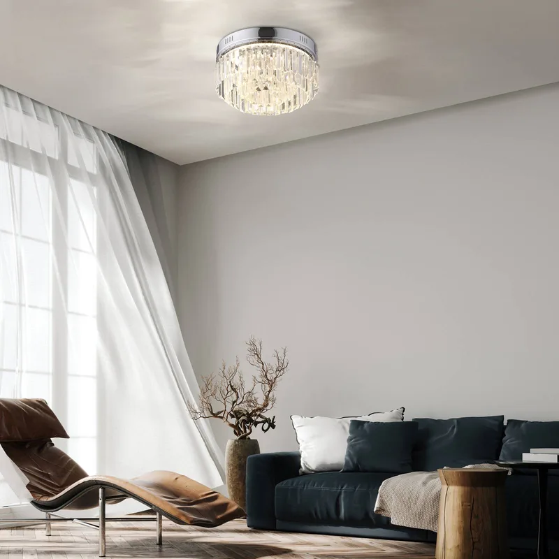 Krista LED-Deckenleuchte, SimplyDim von Paul Neuhaus in Chrom, Helder – Produktfoto