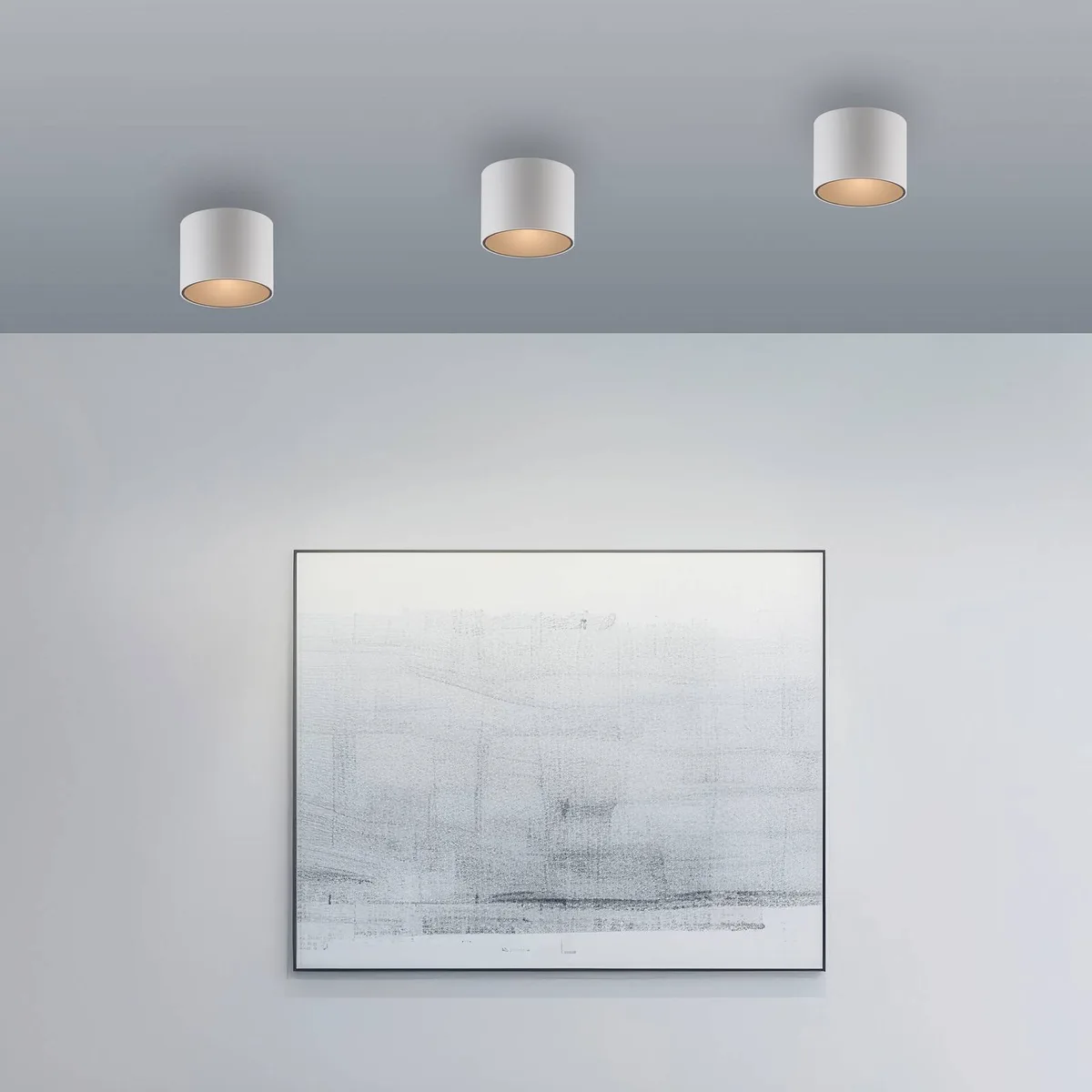 LED badkamer plafondlamp PURE Point, Ø 11 cm, metaal, IP44 von Paul Neuhaus in Weiß – Produktfoto