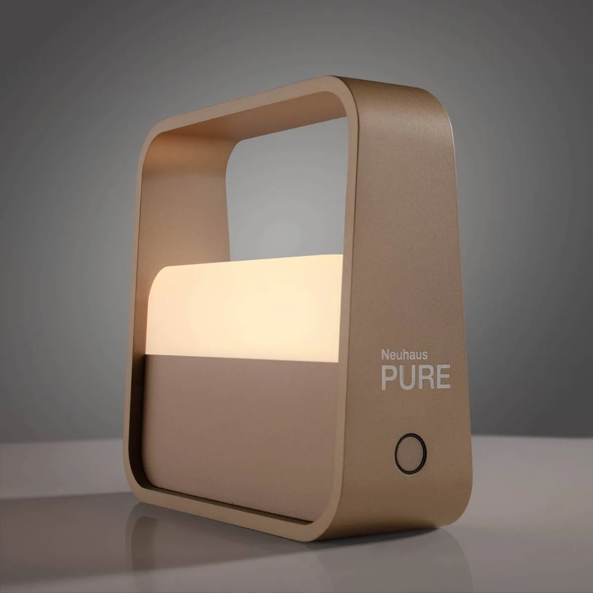 LED-batterij-tafellamp PURE Go, brons, aluminium de Paul Neuhaus en Bronce – photo produit