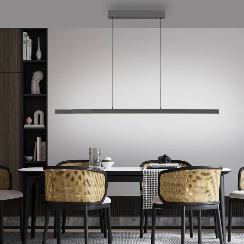 LED hanglamp Adriana Comfort Lift, grijs, CCT von Paul Neuhaus in Anthrazit – Produktfoto