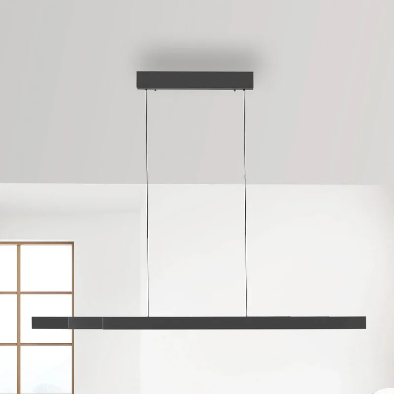 LED hanglamp Adriana Square, grijs, up/down by Paul Neuhaus in Anthracite – product photo