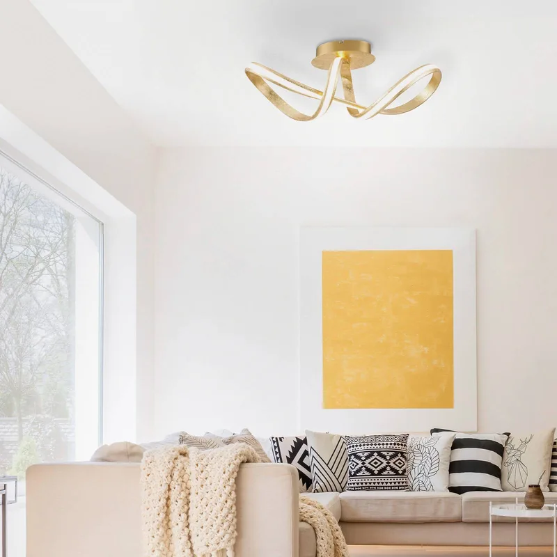 LED-hanglamp Melinda, 30W, dimbaar de Paul Neuhaus en Or – photo produit
