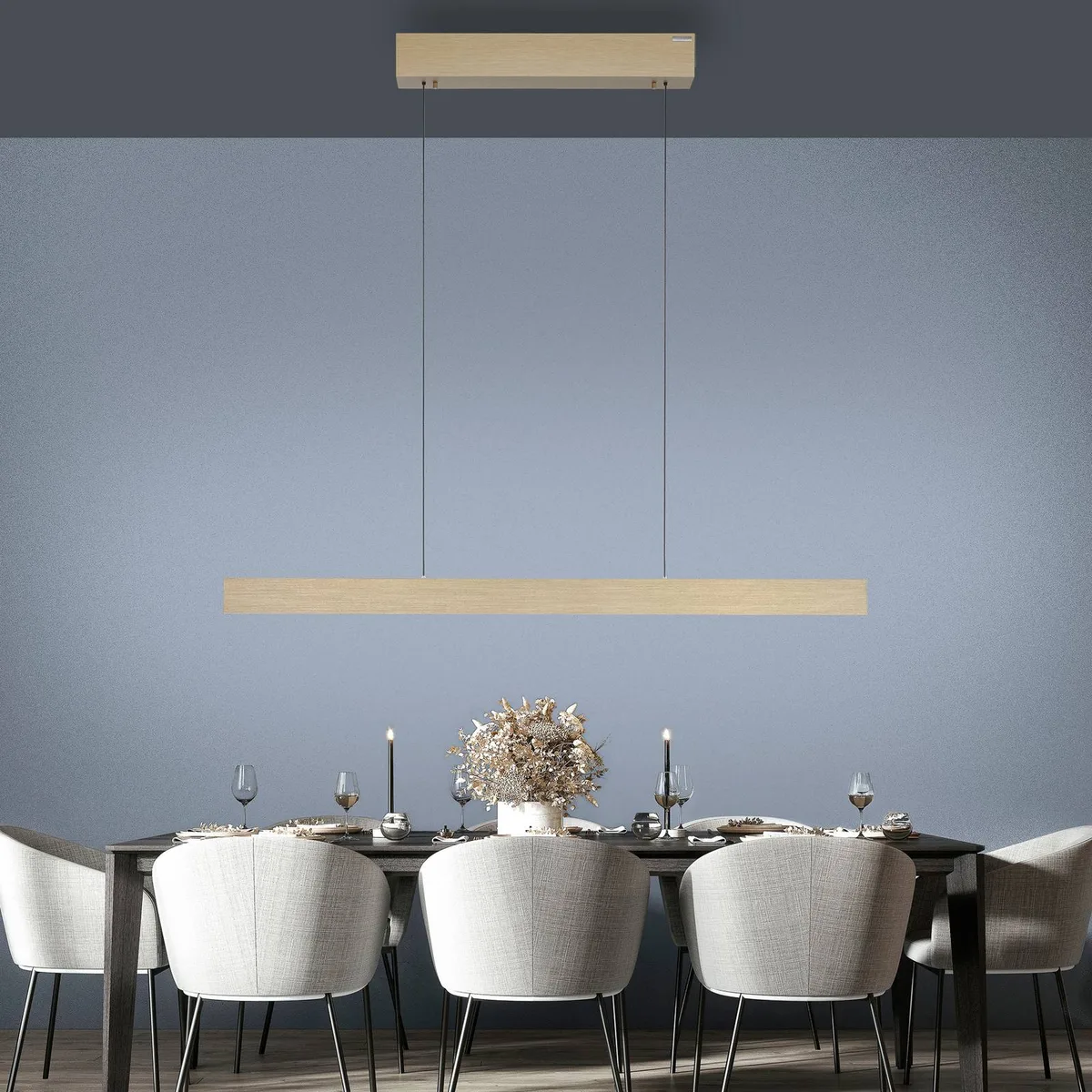 LED hanglamp PURE E-Motion, imperial gold, CCT de Paul Neuhaus en Imperiaal goud – photo produit