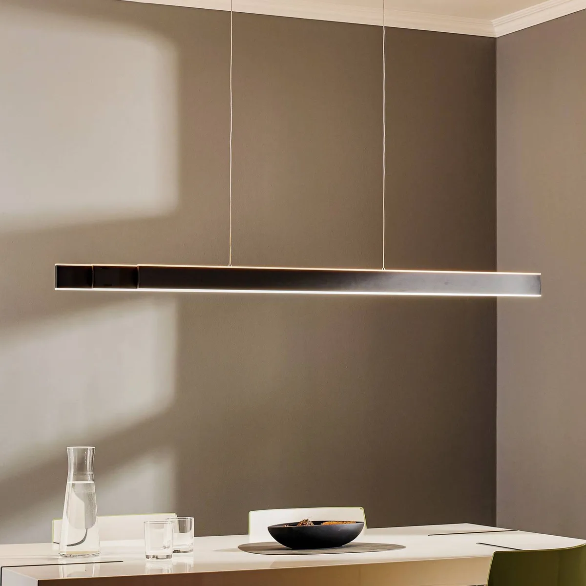 LED hanglamp PURE Lume, grafiet, CCT von Paul Neuhaus in Grafiet, Weiß – Produktfoto