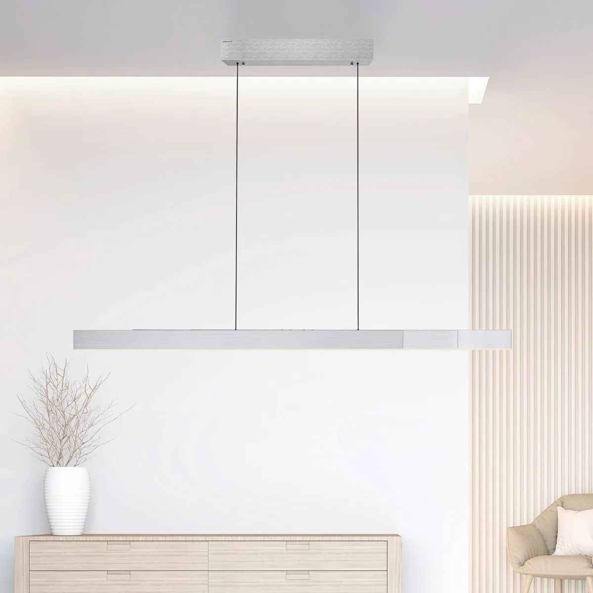 LED hanglamp PURE Moto-Rise, aluminium, CCT von Paul Neuhaus in Diamant – Produktfoto