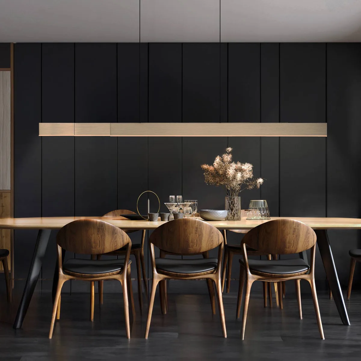 LED hanglamp PURE Moto-Rise, imperial gold, aluminium, CCT de Paul Neuhaus en Imperiaal goud – photo produit