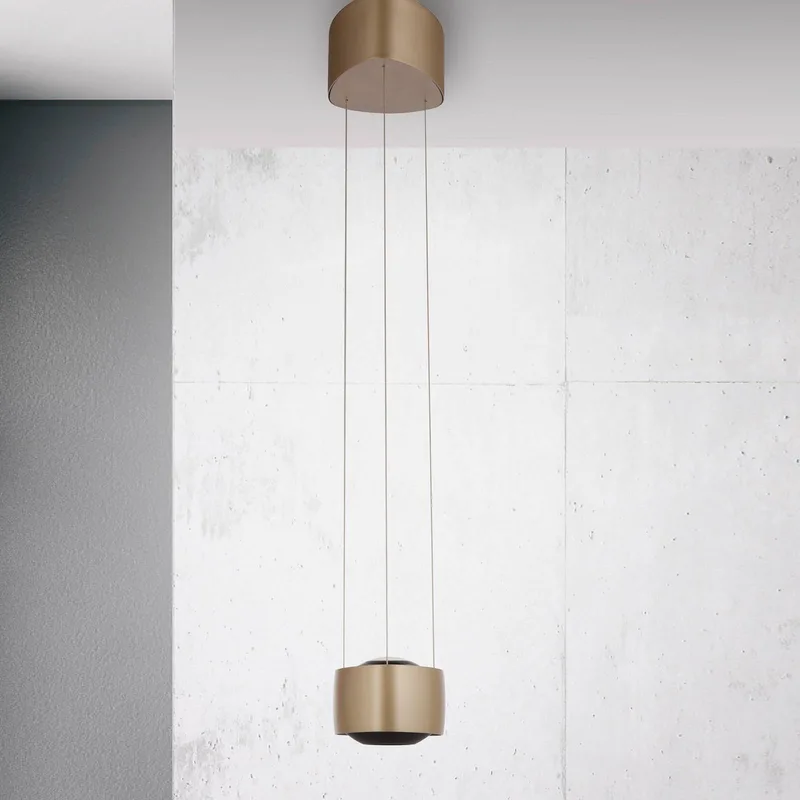 LED hanglamp Q-Stretto, 14,5 cm de Paul Neuhaus en Bronze – photo produit