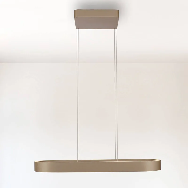 LED hanglamp Q-Stretto, brons, 86,8 cm von Paul Neuhaus in Bronze, Weiß – Produktfoto