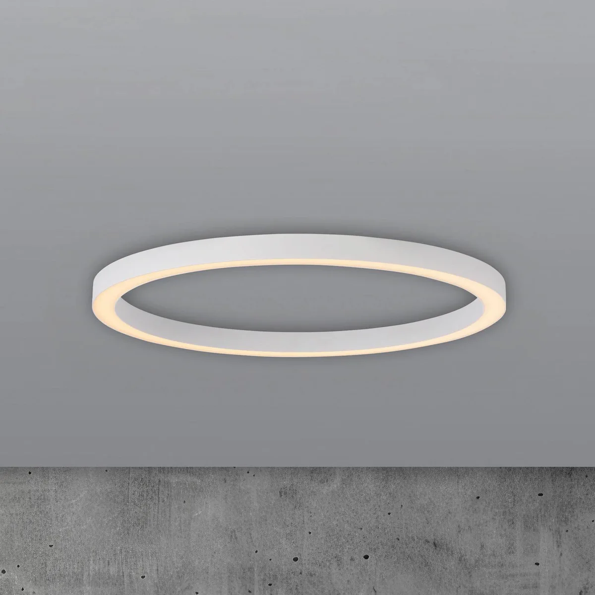LED plafondlamp PURE Lines, Ø 70 cm, CCT-afstandsbediening de Paul Neuhaus en Blanc – photo produit