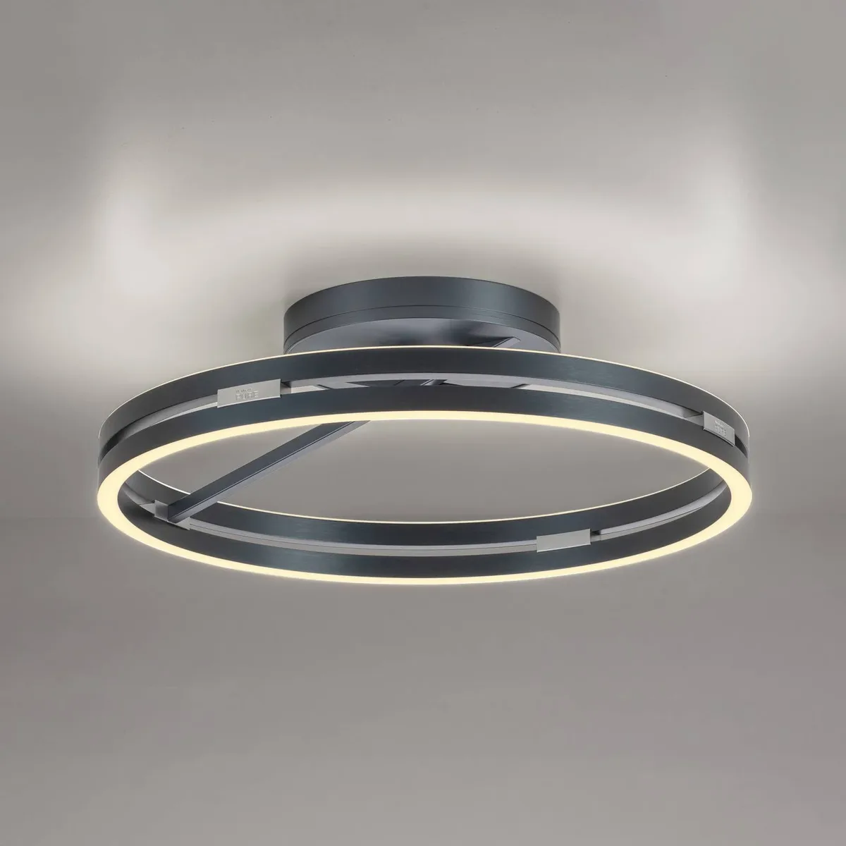 LED plafondlamp PURE Loop, Ø 60 cm, CCT de Paul Neuhaus en Mystic grey – photo produit