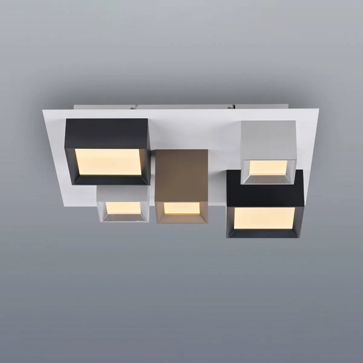 LED plafondlamp PURE Manhattan, 5-lamps, CCT von Paul Neuhaus in Mehrfarbig – Produktfoto