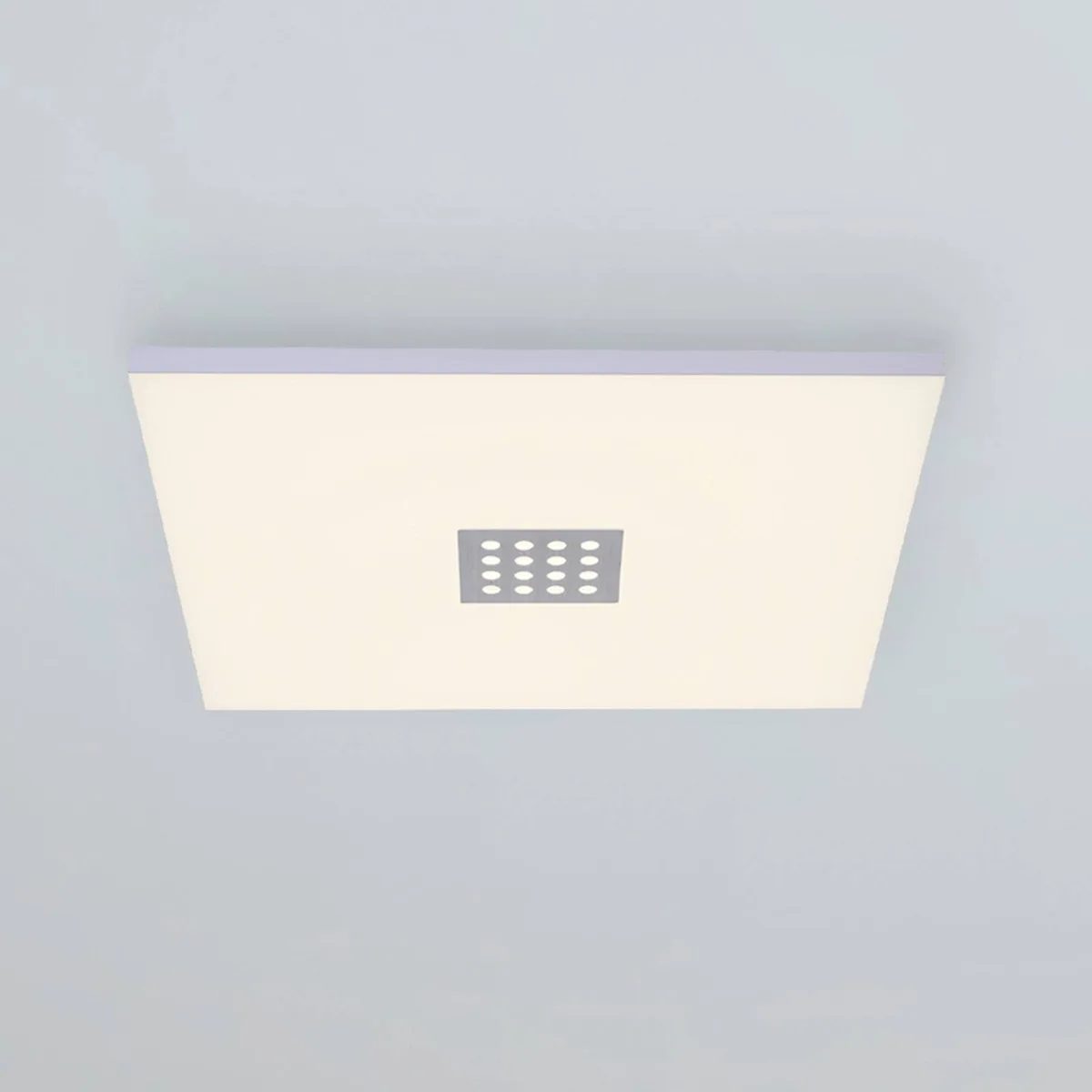 LED plafondlamp PURE Neo, 45 cm, aluminium, CCT, afstandsbediening de Paul Neuhaus en Geborsteld aluminium, Blanc – photo produit