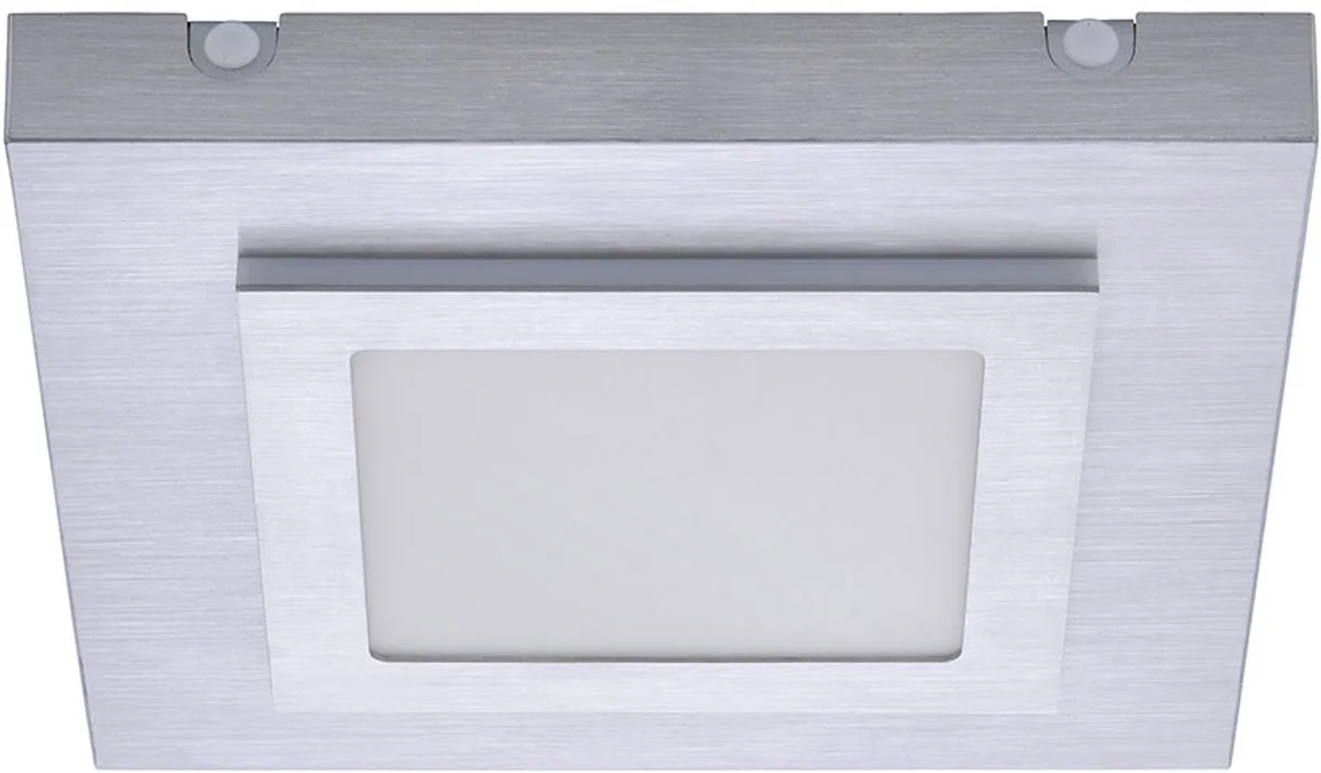 LED plafondlamp woonkamerlamp eetkamer, metaal aluminium 10W 570lm 3000K warm wit, L 30 cm de Paul Neuhaus en Argent – photo produit