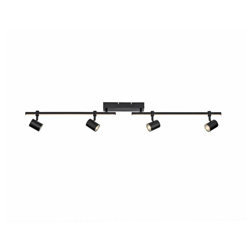 LED plafondspot Barik, 120 cm, verstelbaar von Paul Neuhaus in Schwarz, Weiß – Produktfoto