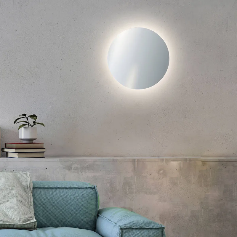 LED wandlamp batterij Puntua Ø 25 cm von Paul Neuhaus in Chrom – Produktfoto