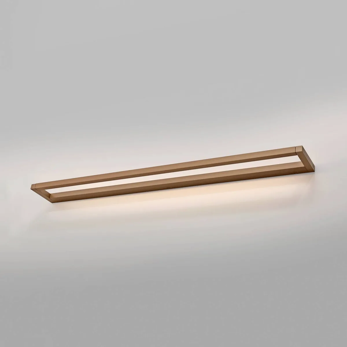 LED wandlamp PURE Puro, breedte 100 cm, aluminium, dimbaar by Paul Neuhaus in Bronze – product photo