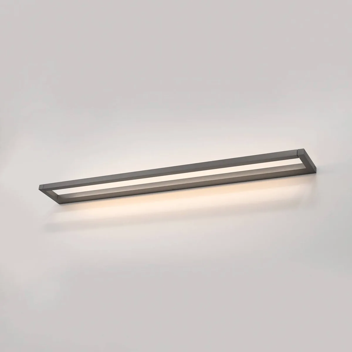 LED wandlamp PURE Puro, breedte 100 cm, aluminium, dimmer de Paul Neuhaus en Gris – photo produit