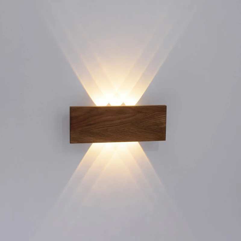 Palma LED wandlamp hout 32 cm de Paul Neuhaus en Donker hout – photo produit