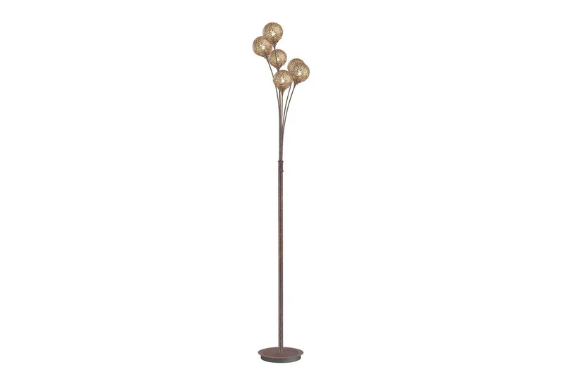 Stehlampe GRETA, ohne Leuchtmittel, ExklusiveG9, Schalter, Kippschalter by Paul Neuhaus in Brown – product photo