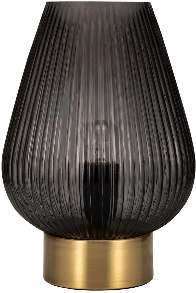 LED-tafellamp Crystal Gloom E27 max. 40W Rookglas, Messing fra Pauleen i Rookglas, Messing – produktbillede