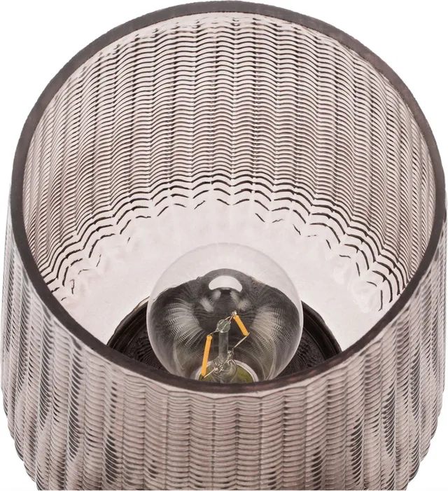 LED-tafellamp Fancy Glamour E27 2700K 40lm 0,8W Taupe, Messing